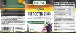 Label for Quercetin Zinc+