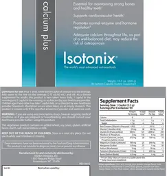 Label for Calcium Plus