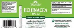 Label for Echinacea 400 mg