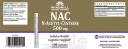 Label for NAC 500 mg