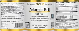 Label for Antarctic Krill 500 mg