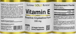 Label for Vitamin E 335 mg