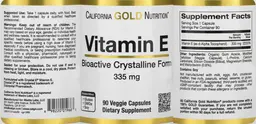 Label for Vitamin E 335 mg