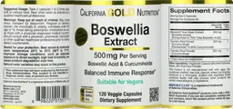 Label for Boswellia Extract 500 mg