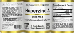 Label for Huperzine A 250 mcg