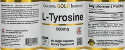 Label for L-Tyrosine 500 mg
