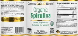 Label for Organic Spirulina