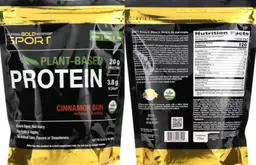 Label for Plant-Based Protein Cinnamon Bun