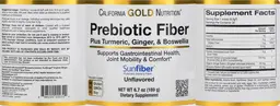 Label for Prebiotic Fiber Unflavored