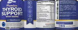 Label for Thyroid Support with Iodine + BioPerine