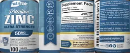Label for Zinc 50 mg