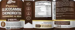 Label for Glucosamine Chondroitin Turmeric & MSM 2100 mg