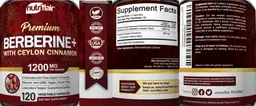 Label for Berberine + 1200 mg