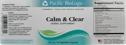 Label for Calm & Clear