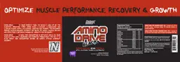 Label for Amino Drive Black Gashin' Grape