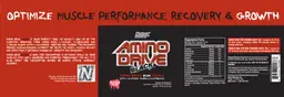Label for Amino Drive Black Malicious Melon