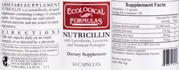 Label for Nutricillin