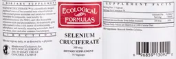 Label for Selenium Cruciferate 200 mcg