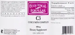 Label for C3 Curcumin Complex 400 mg