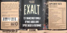 Label for Exalt Mixed Berries