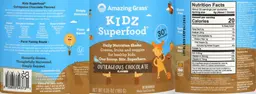 Label for Kidz Superfood Outrageous Chocolate Flavored