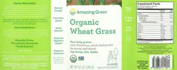 Label for Organic Wheat Grass