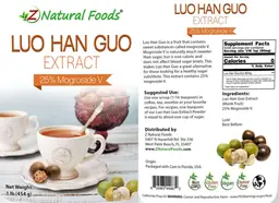 Label for Luo Han Guo Extract