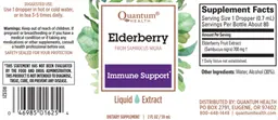 Label for Elderberry Liquid Extract