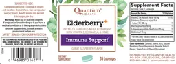 Label for Elderberry+ Great Raspberry Flavor 200 mg