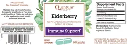 Label for Elderberry Immune Support 400 mg
