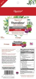Label for TheraZinc Zinc Lozenges Cherry Flavor