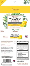 Label for TheraZinc Zinc Lozenges Lemon Flavor