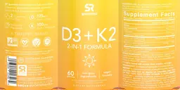 Label for D3 + K2 Gummies