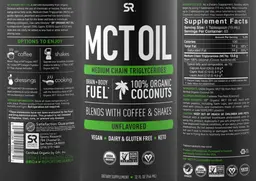 Label for MCT OIL Unflavored
