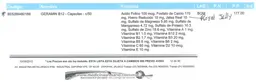 Label for Geramin B12