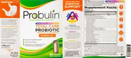 Label for Total Care Probiotic 20 Billion CFU