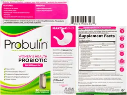 Label for Women's Health Probiotic 20 Billion CFU