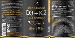 Label for D3 125 mcg + K2 100 mcg