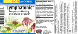 Label for Lymphatonic Non Alcohol