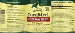 Label for CuraMed Acute Pain Relief