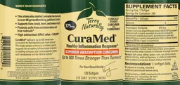 Label for CuraMed 375 mg