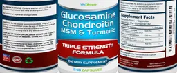 Label for Glucosamine Chondroitin MSM & Turmeric