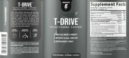 Label for T-Drive Testosterone Support