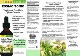 Label for Essiac Tonic
