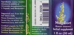Label for Mugwort Flower Essence