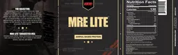 Label for MRE Lite Fudge Brownie