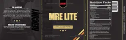 Label for MRE Lite Snickerdoodle