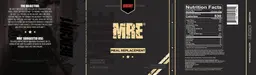 Label for MRE Vanilla Milkshake
