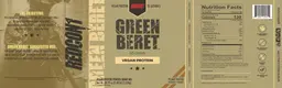 Label for Green Beret Peanut Butter
