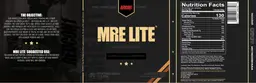 Label for MRE Lite Peanut Butter Cookie